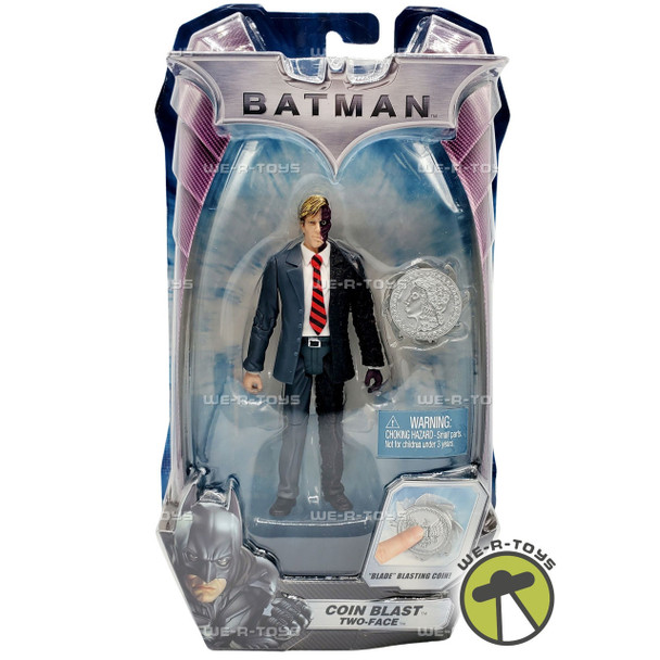 DC Batman Coin Blast Two-Face With Blade Blasting Coin Mattel NRFP