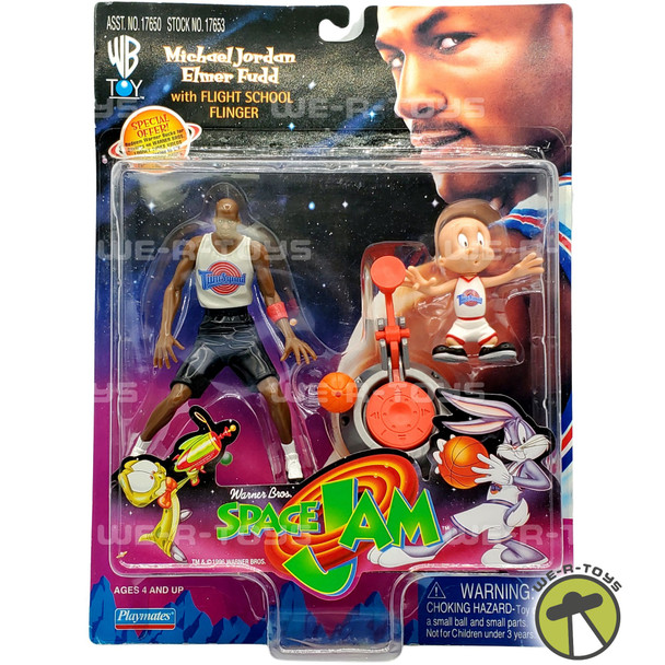 Space Jam Michael Jordan and Elmer Fudd with Flight School Flinger 1996 NRFP