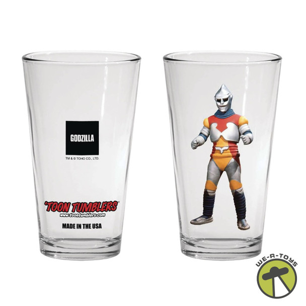 Godzilla Toon Tumblers Jet Jaguar Pint Glass