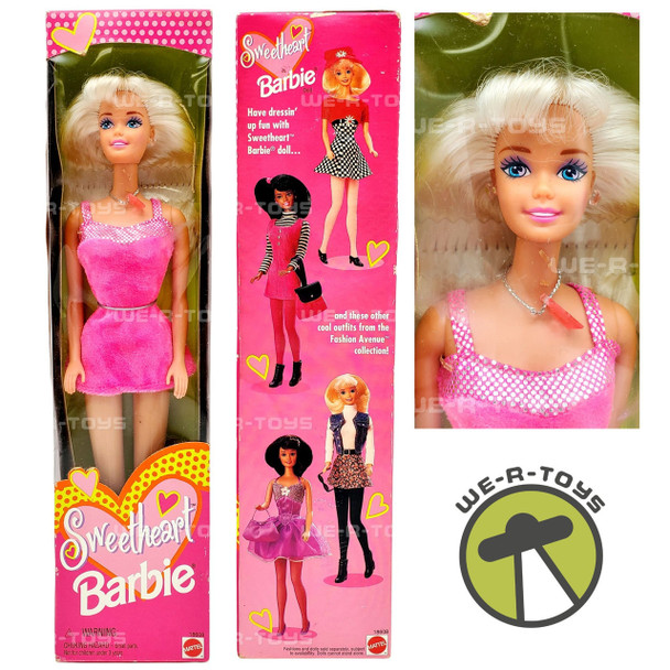 Barbie Sweetheart Barbie Doll Pink Dress 1997 Mattel #18608 NRFP