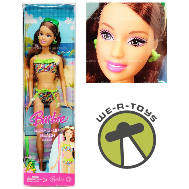Barbie Surf's Up Beach Teresa Doll 2007 Mattel No. L9546 NRFB