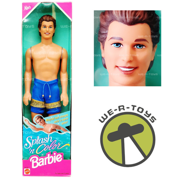 Barbie Splash 'n Color Ken Doll 1996 Mattel 16170