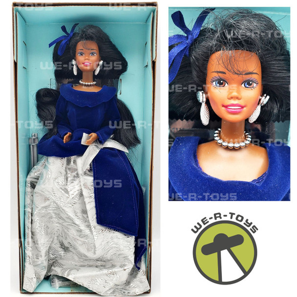 Barbie Winter Velvet Barbie Doll African American Avon Exclusive 1995 Mattel NEW