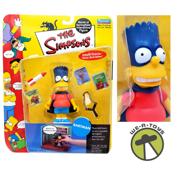 The Simpsons World Of Springfield Bartman Action Figure Playmates NRFP