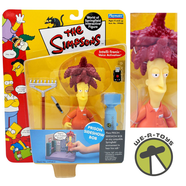 The Simpsons World Of Springfield Prison Sideshow Bob Figure Playmates NRFP