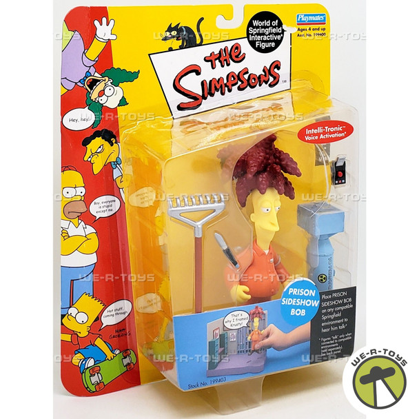 The Simpsons World Of Springfield Prison Sideshow Bob Figure Playmates NRFP