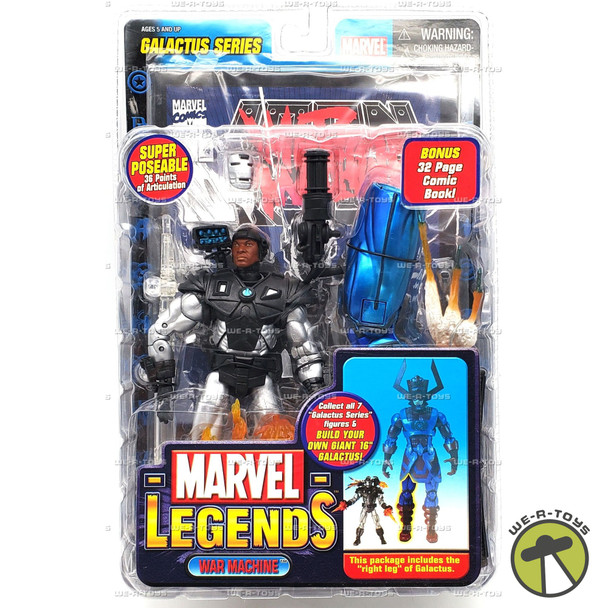 Marvel Legends War Machine Action Figure & Comic Book Galactus ToyBiz #71141