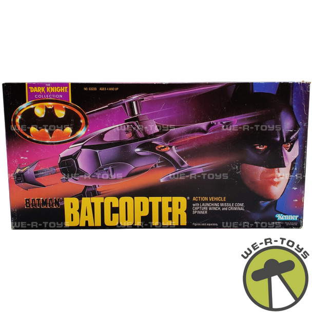 DC Batman Batcopter Action Vehicle Dark Knight Collection 1990 Kenner 63220 NRFB