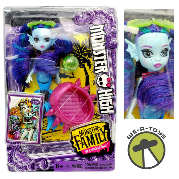 Monster High Monster Family of Lagoona Blue Ebbie Blue Doll 2016 Mattel NEW