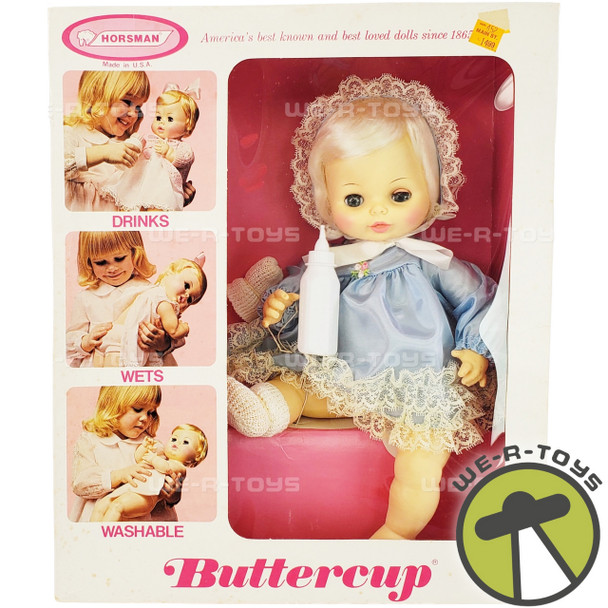 Horsman Buttercup Baby Doll Drinks, Wets, and Closes Her Eyes Item # 3553 NRFB