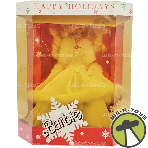Barbie 1989 Happy Holidays Special Edition Doll & Ornament Mattel #3523 NRFB