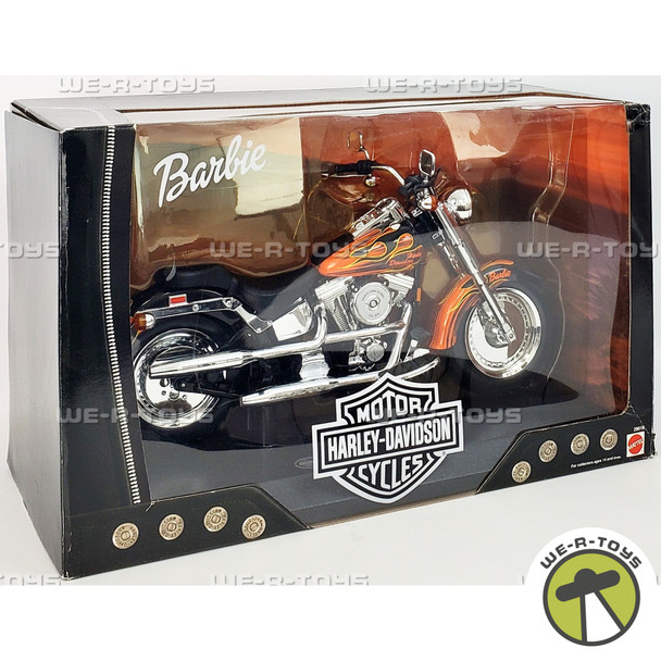 Barbie Harley-Davidson Fat Boy Replica Motorcycle Vehicle 2000 Mattel NRFB