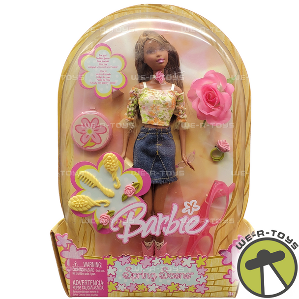 Barbie Spring Scene Barbie African American 2005 Mattel H8253 NRFB