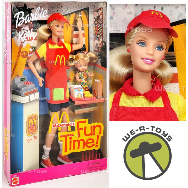 Barbie and Kelly McDonald's Fun Time Dolls Set 2001 Mattel #29395