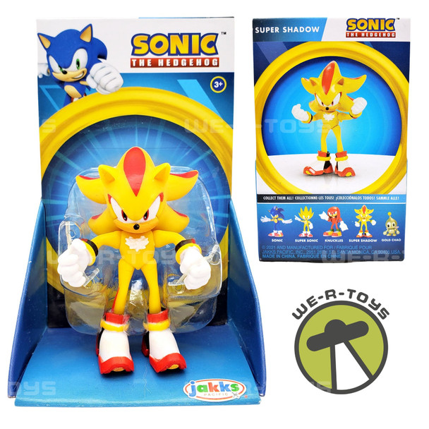 Sonic the Hedgehog Super Shadow Small Articulated Figure Jakks Pacific 2021 NEW