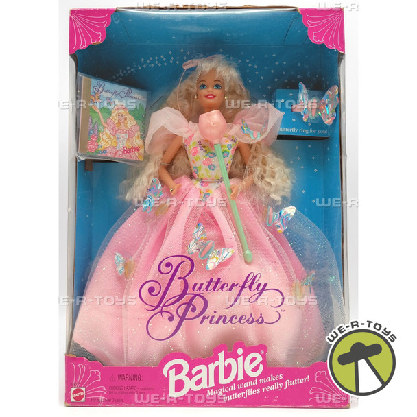 Butterfly Princess Barbie Doll w/ Magical Wand & Ring 1994 Mattel #13051
