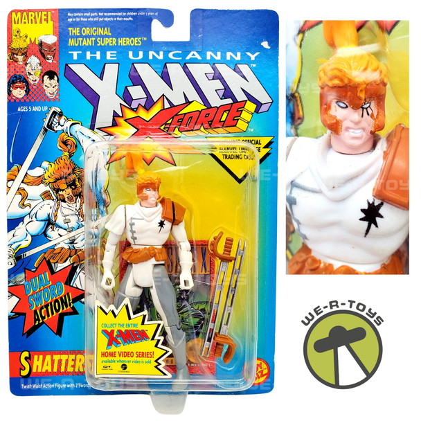 The Uncanny X-Men X-Force Shatterstar Dual Sword Action Figure Toy Biz NRFP