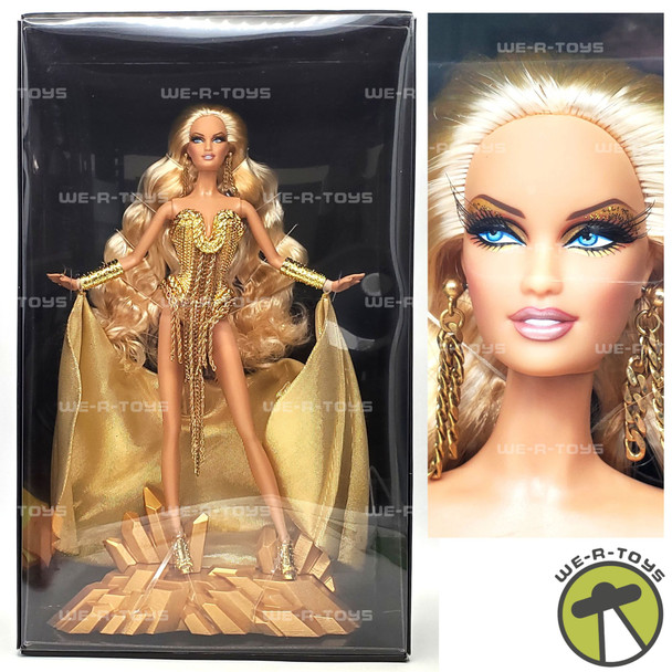 Barbie Collector The Blonds Blond Gold Label Barbie Doll and Stand Mattel NEW