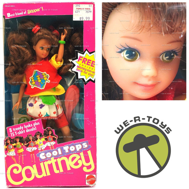 Barbie Cool Tops Courtney Friend of Skipper DIY Shirts for Doll 1989 Mattel 7079