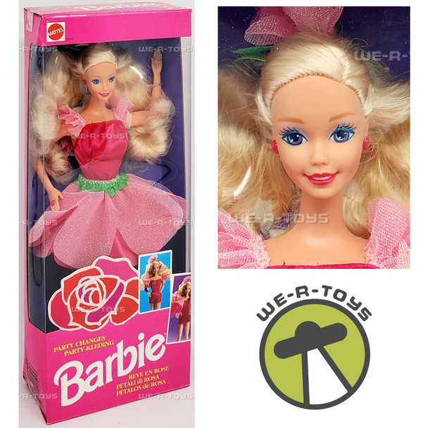 Barbie Party Changes Dress Up Barbie Doll Chinese Edition 1992 Mattel #2545