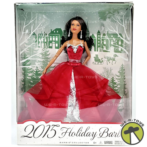 2015 Holiday Barbie African-American Doll Mattel CHR78