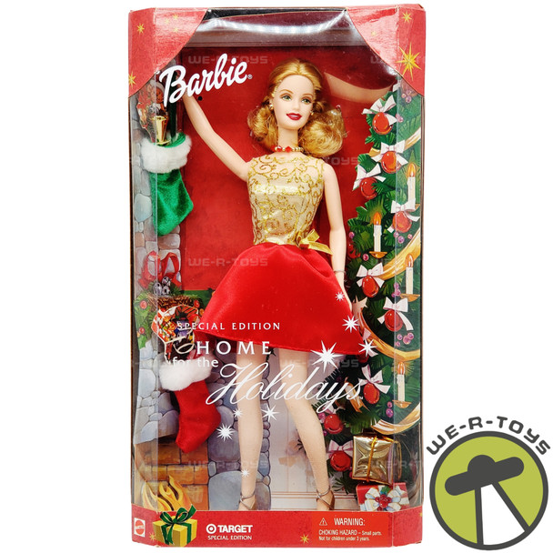 Home for the Holidays Barbie Doll Target Exclusive 2001 Mattel No. 52834 NEW