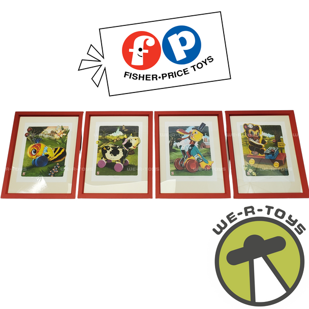 Set of 4 Fisher-Price Art Prints by David McMacken 2005