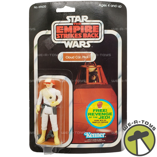 Star Wars ESB Cloud Car Pilot Action Figure 48 Back 1982 Kenner # 69630 NRFP