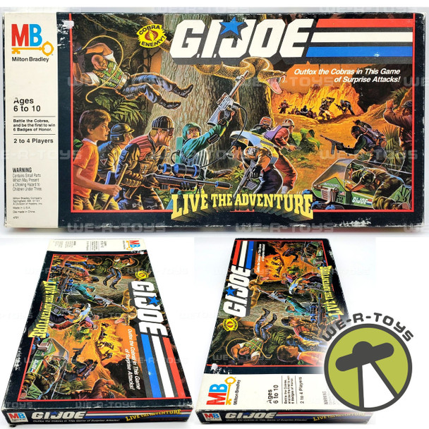 G.I. Joe Vintage G.I. Joe Cobra Enemy Live the Adventure Board Game Milton Bradley NRFB