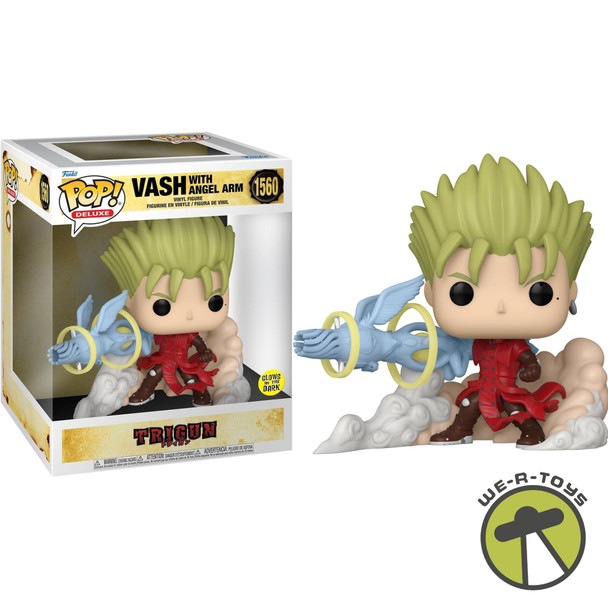 Funko Pop! Deluxe: Trigun - VASH with Angel Arm, Glow in The Dark