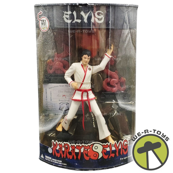 Elvis Karate Elvis Presley Action Figure with Light-Up Display 2000 X-Toys NRFB