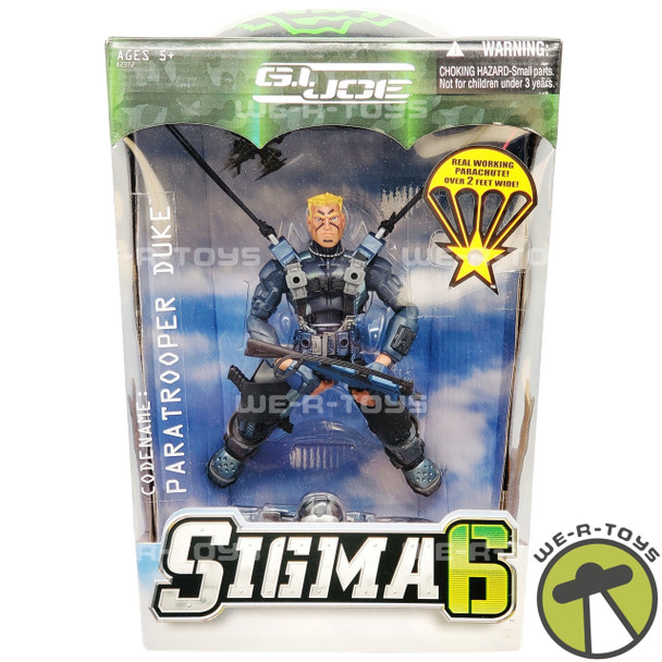 G.I. Joe Sigma 6 Paratrooper Duke 8" Action Figure 2006 Hasbro No. 82372 NRFB