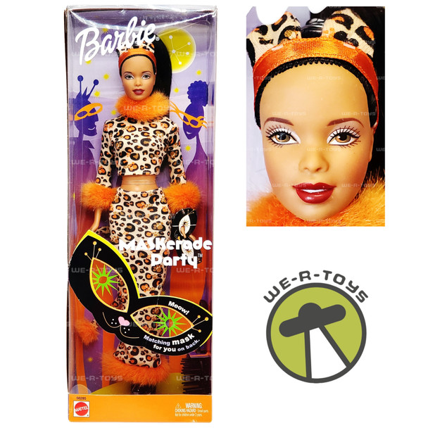 Maskerade Party Barbie Halloween Doll African American 2002 Mattel 56285 NRFB