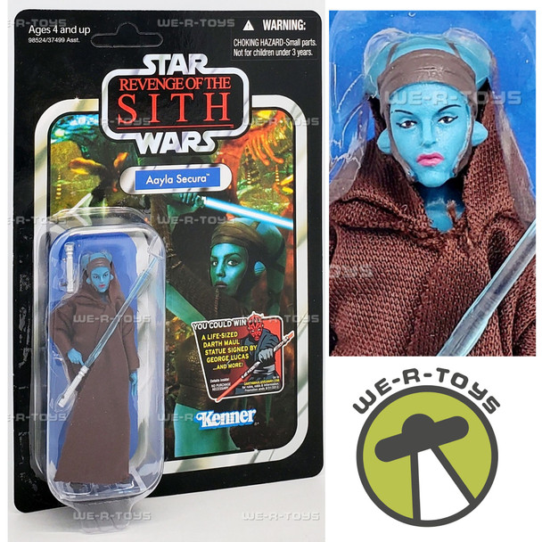 Star Wars Revenge of the Sith Aayla Secura UNPUNCHED Kenner 2010 NRFP