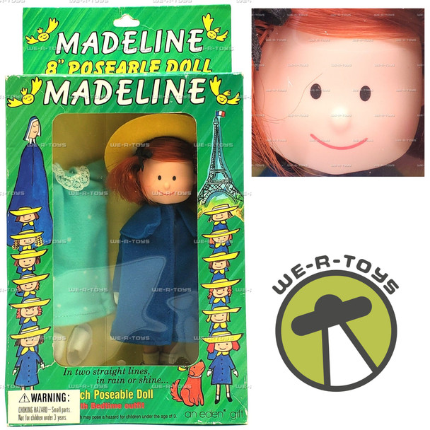 Madeline 8" Poseable Doll with Bedtime Outfit 1994 Eden #33375