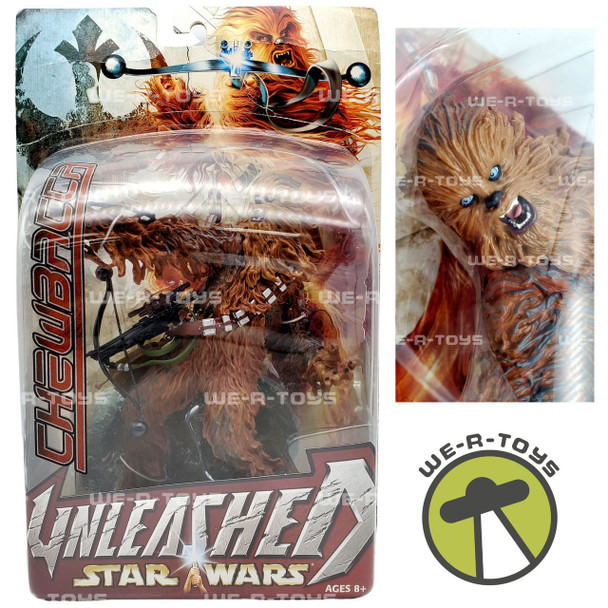 Star Wars Unleashed Star Wars Chewbacca Large Figure with Stand and Weapon Hasbro NRFP