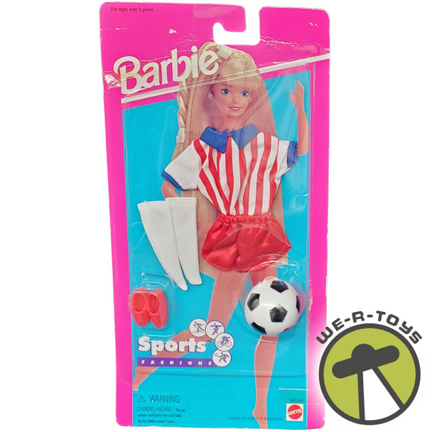 Barbie Sports Fashions Soccer Set with Soccer Ball 1995 Mattel No. 68312-91 NRFP