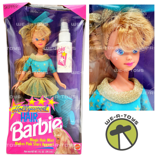 Barbie Hollywood Hair Barbie Skipper Doll with Magic Hair Mist 1992 Mattel NRFP