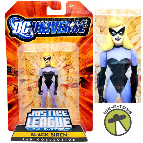 DC Universe Justice League Unlimited Black Siren Action Figure Mattel NRFP