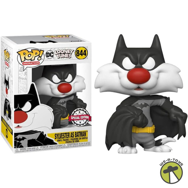 Funko Pop 844 DC Looney Tunes Sylvester as Batman FYE Exclusive Vinyl Figure