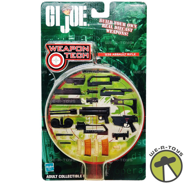 G.I. Joe Weapon Tech G36 Assault Rifle Accessories Hasbro 2002 No. 53256 NRFP