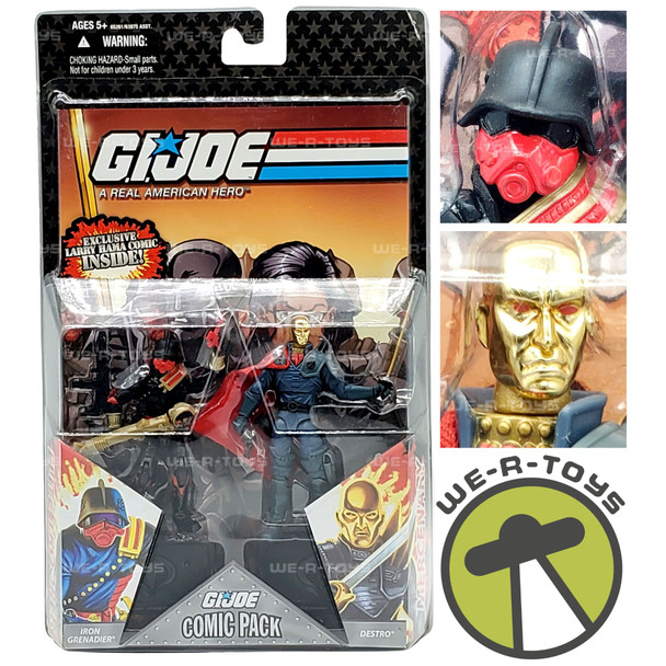 G.I. Joe Comic Pack 25th Anniversary Destro & Iron Grenadier Action Figures