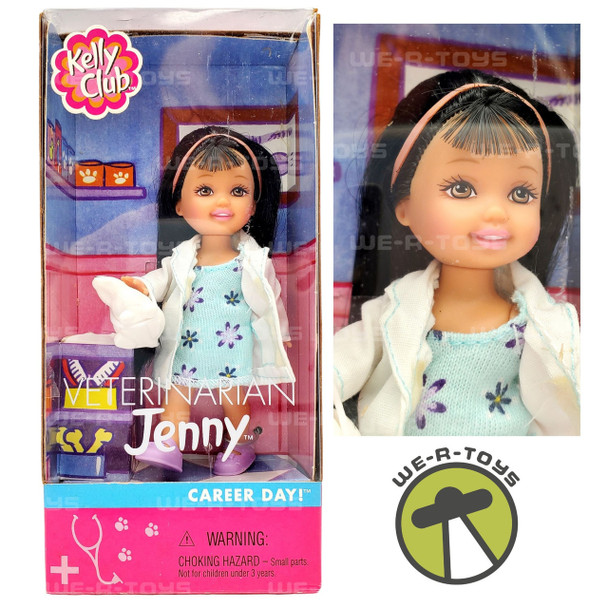 Barbie Veterinarian Jenny with Bunny Rabbit Kelly Club Friends Mattel 2001 NRFB