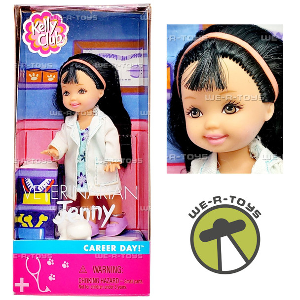 Barbie Veterinarian Jenny with Bunny Rabbit Kelly Club Friends Mattel 2001 NRFB