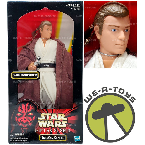 Star Wars Episode I OBI-Wan Kenobi with Lightsaber Action Figure 1999 Hasbro