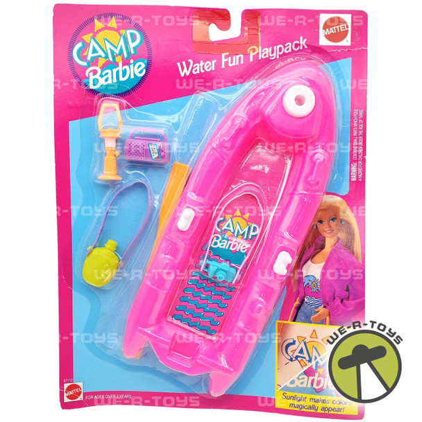 Barbie Camp Barbie Water Fun Playpack UV Color Change Raft No.67112 Mattel NRFP