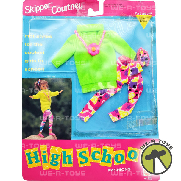 Barbie Fashions Skipper and Courtney High School Lime Green No. 3652 Mattel NRFP