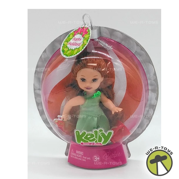 Barbie Kelly Christmas Red Hair Doll with Hot Cocoa 2006 Mattel #K7662