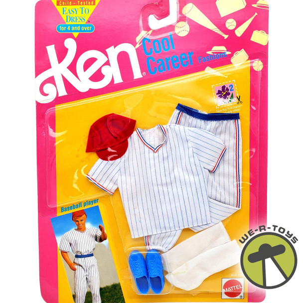Barbie Fashion Ken Cool Career Baseball Player Uniform with Cap Mattel 1991 NRFP