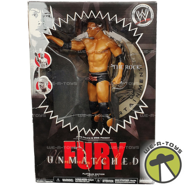 WWE Fury Unmatched Platinum Edition The Rock Figure 2007 Jakks Pacific NRFB